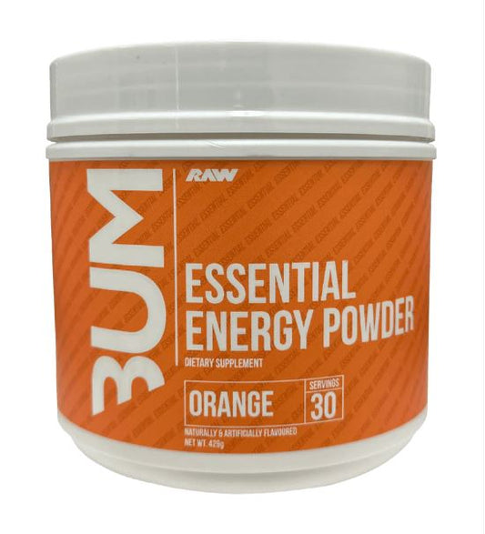 CBUM RAW ESSENTIAL ENERGY POWDER PRE-WORKOUT Orange flavour 30 serves