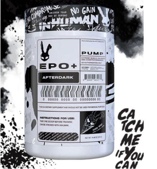 AFTERDARK EPO+PUMP Nitric Oxide formula Sour Buddy flavour 20 serves
