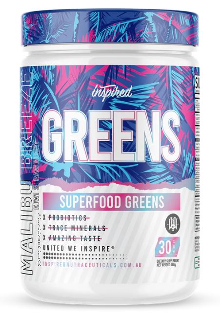 Inspired Greens + Superfoods Malibu Breeze flavour 30 serves