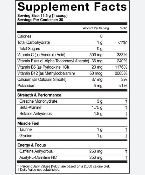MusclePharm ASSAULT Pre-Workout Fruit Punch flavour 30 serves