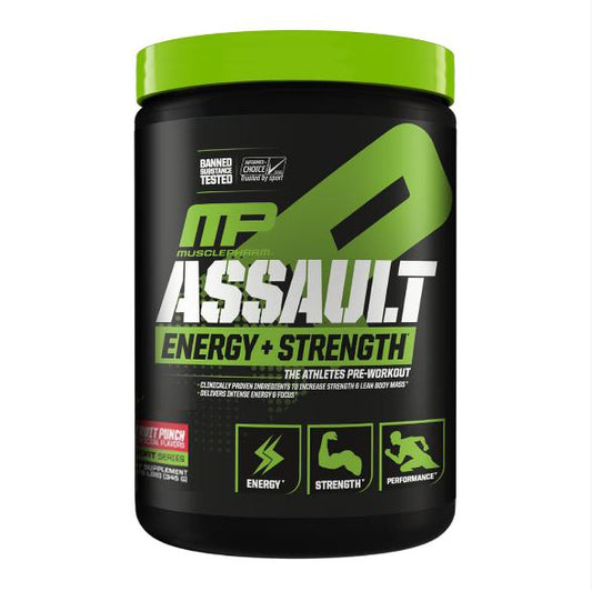 MusclePharm ASSAULT Pre-Workout Fruit Punch flavour 30 serves