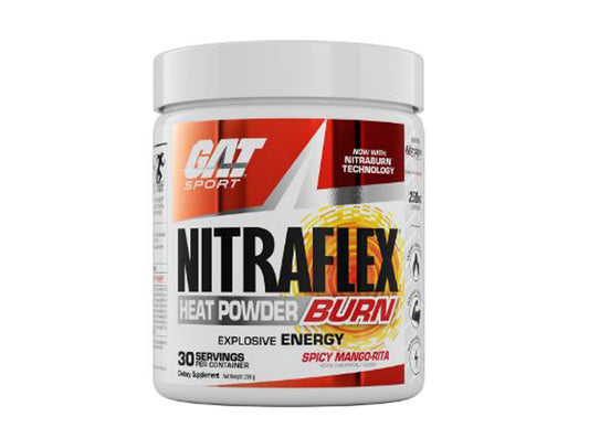 GAT NITRAFLEX BURN Fat Burner + Pre-Workout Spicy Mango-Rita flavor