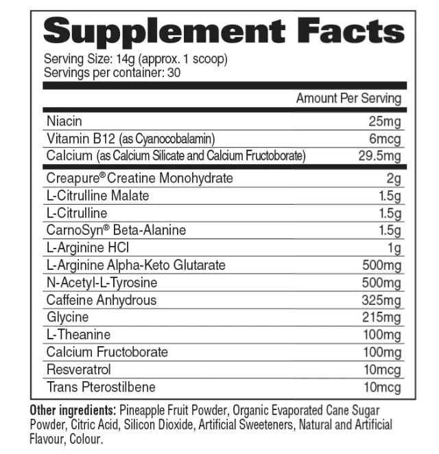 NITRAFLEX +C(CREATINE) Pre-Workout Arctic Breeze 30 serves