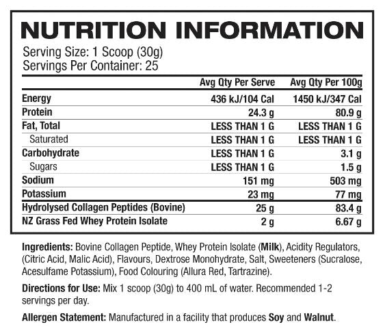 Inspired PROTEIN WATER Collagen & WPI Passionfruit flavour 25 serves