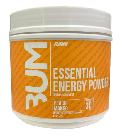 CBUM RAW ESSENTIAL ENERGY POWDER PRE-WORKOUT Peach Mango flavour 30 serves