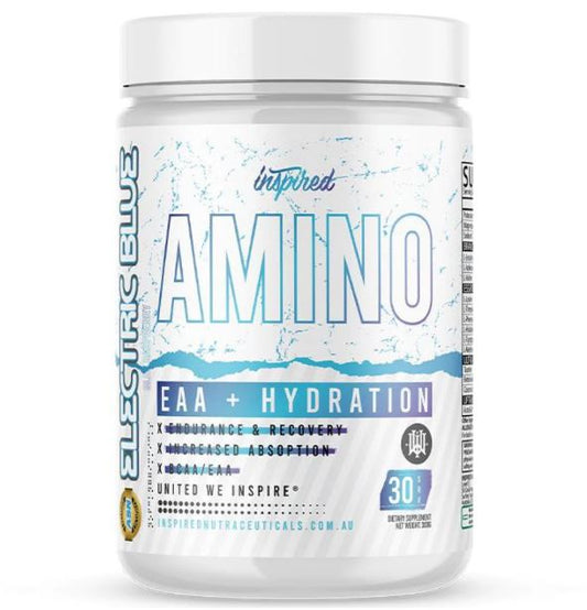 Inspired AMINO EAA + HYDRATION Electric Blue flavour 30 serves