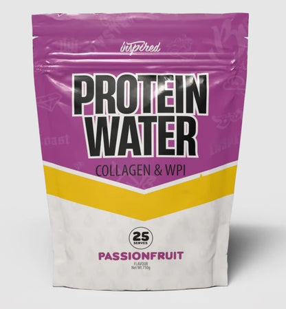 Inspired PROTEIN WATER Collagen & WPI Passionfruit flavour 25 serves